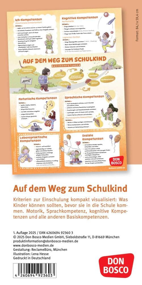 Schulfähigkeit auf einen Blick: Basiskompetenzen und Vorläuferfähigkeiten für einen guten Schulstart