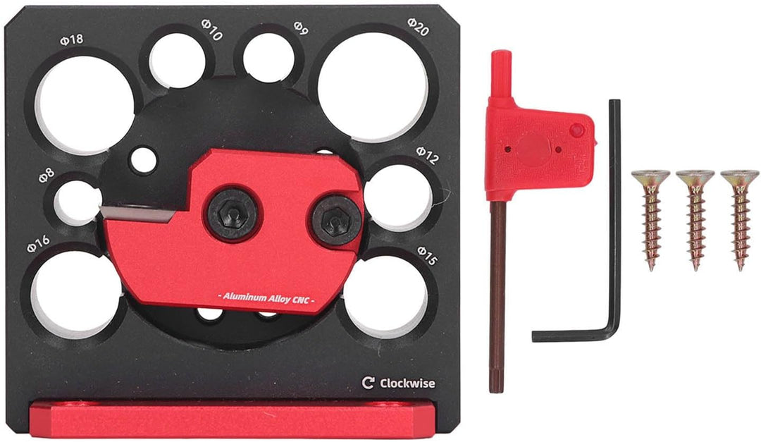 Dübelmacher-Vorrichtungssatz, Verstellbares Rundstab-Hilfswerkzeug, 8-Loch-Elektrobohrer, Fräsen, Al