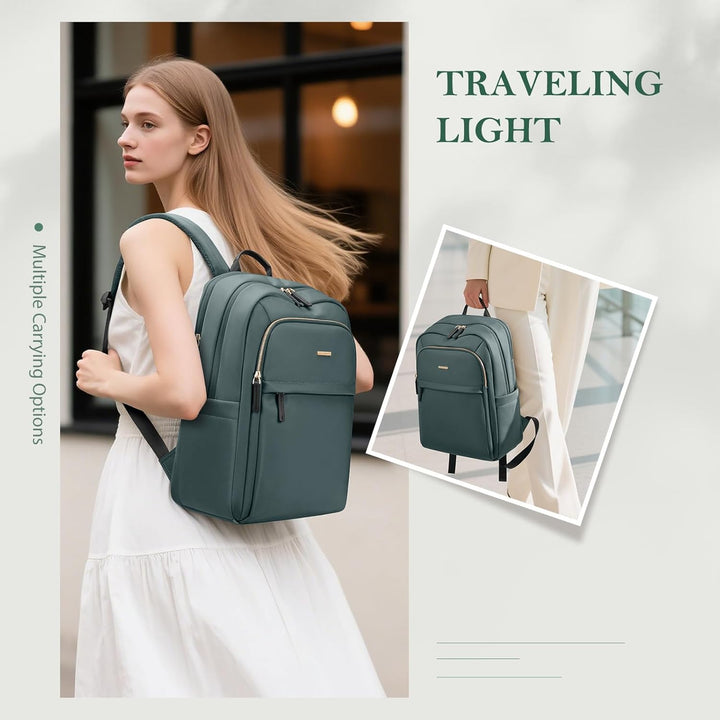 Rucksack Damen für Schule, Laptop Rucksack 16 Zoll, Gross Schultasche Arbeitstasche Lehrertasche Bac