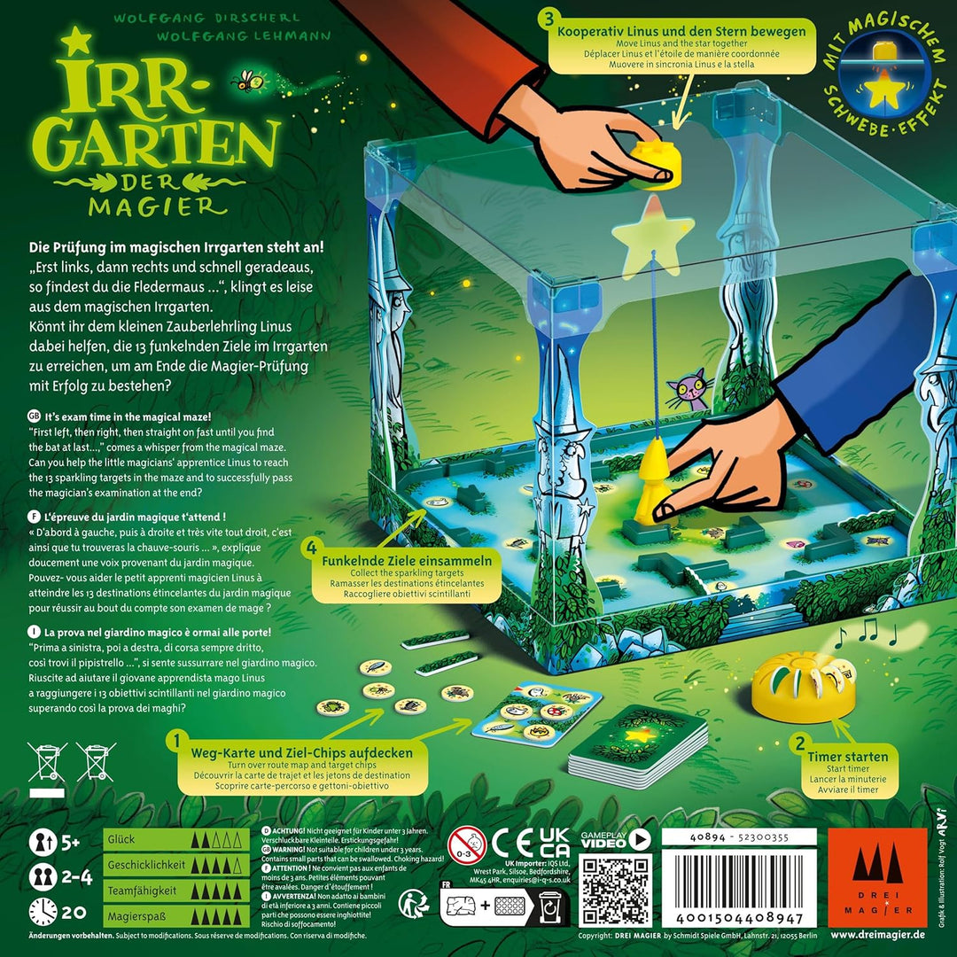 Schmidt Spiele 40894 Irrgarten der Magier Kinderspiel, 3D Actionspiel