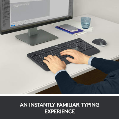 Logitech MK540 Advanced Kabellose Tastatur und Maus Combo für Windows, Skandinavisches QWERTY-Layout