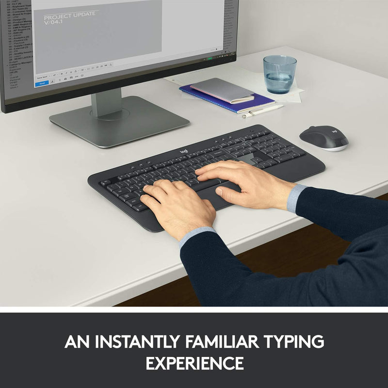 Logitech MK540 Advanced Kabellose Tastatur und Maus Combo für Windows, Skandinavisches QWERTY-Layout