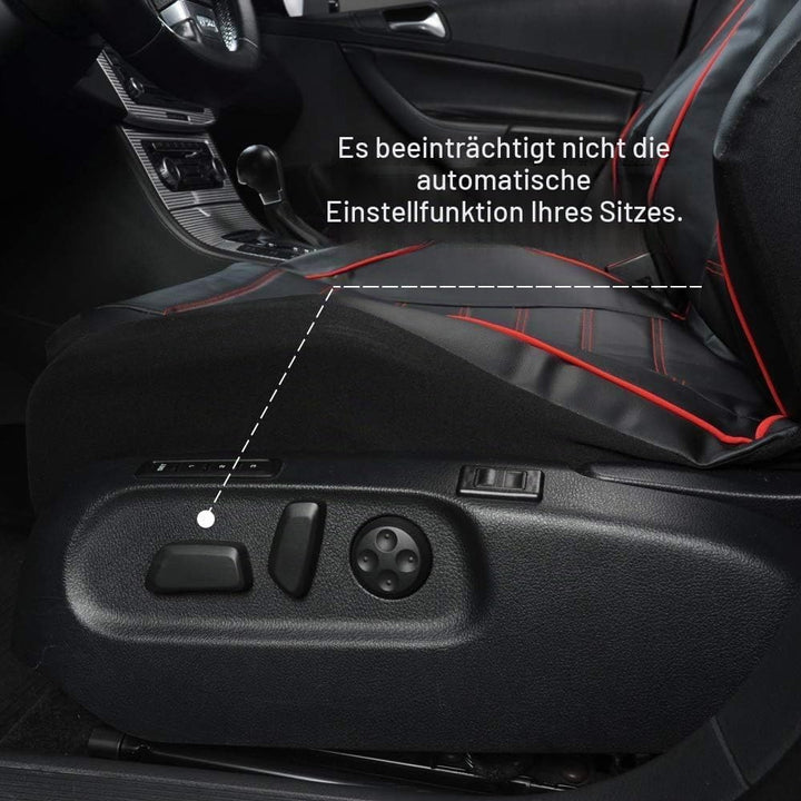 TOYOUN Klassisch Autositzbezüge Vordersitze Highback Sitzbezüge 2er Universal Schonbezüge PU Leder S