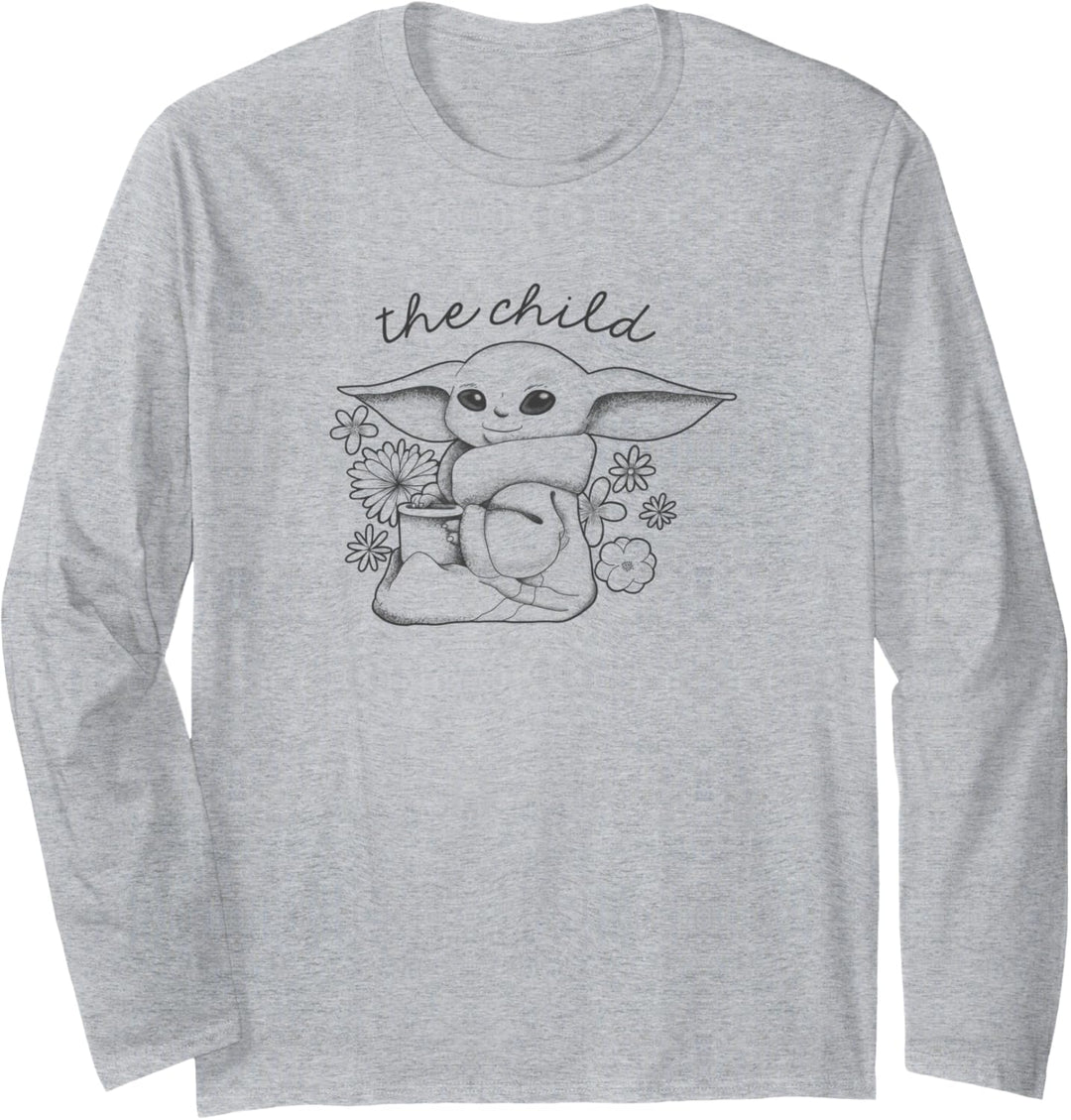Star Wars The Mandalorian Flower Child Langarmshirt