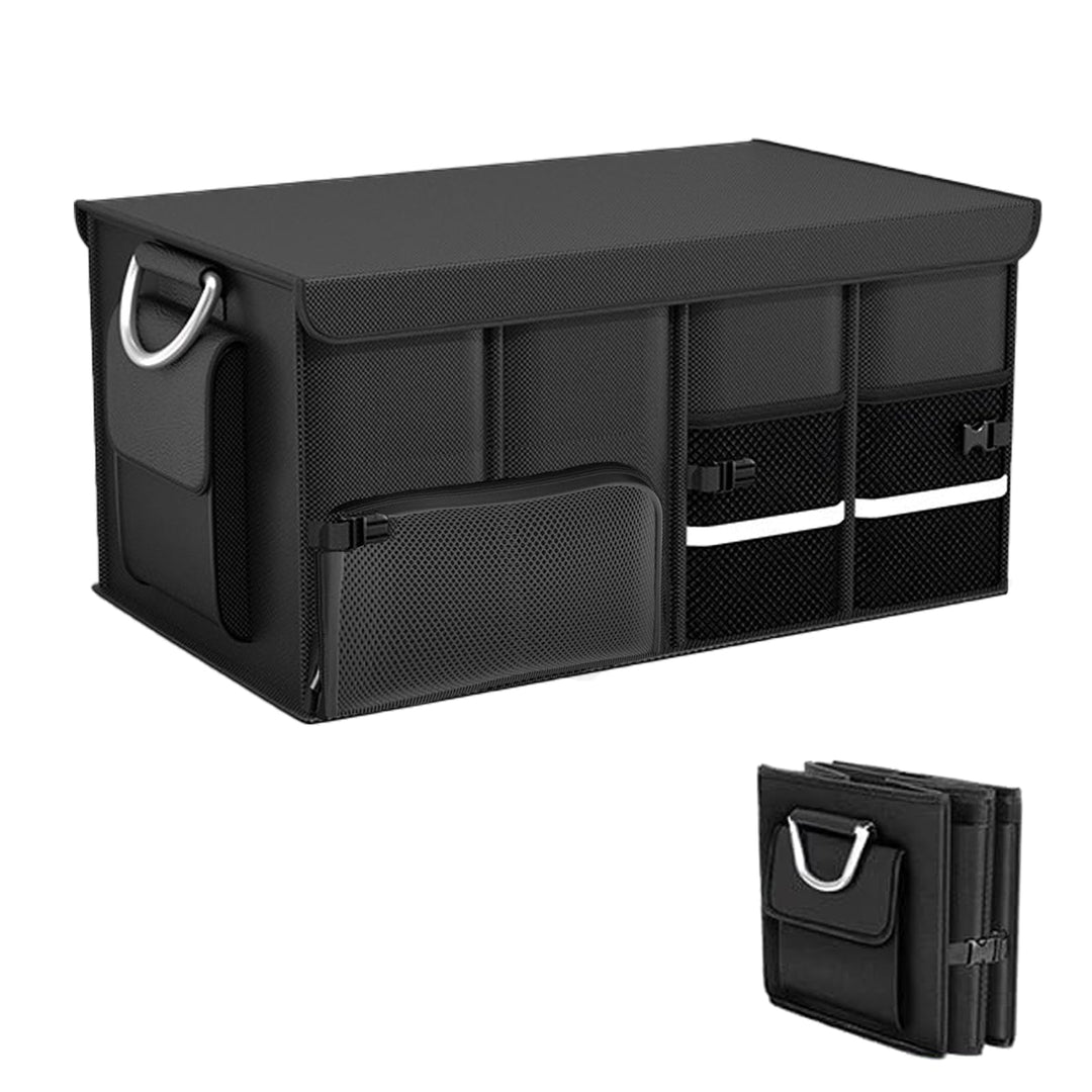 Kofferraumtasche, Kofferraum Organizer mit Deckel, Faltbare Auto Kofferraumtasche, Koffertasche, sta