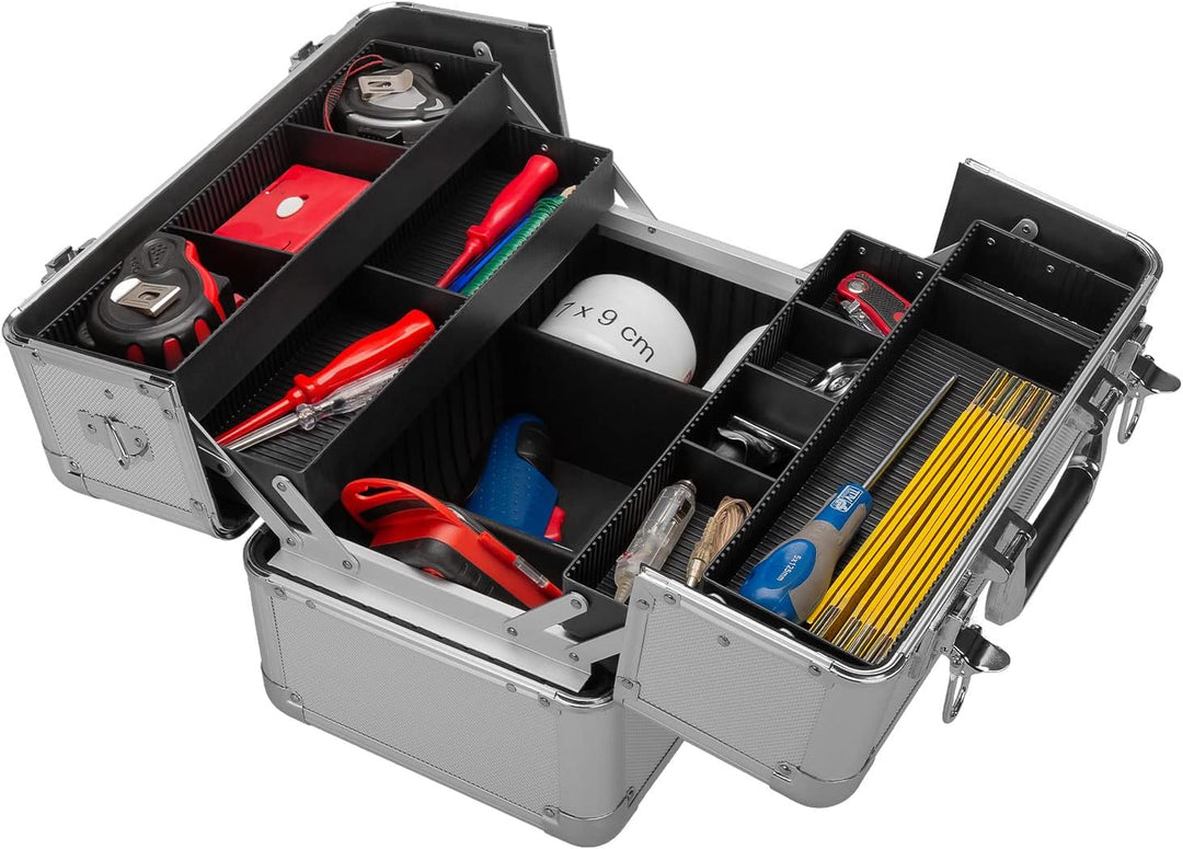 anndora Beauty Case Kosmetikkoffer - Stilvoller Schmuckkoffer, Schminkkoffer mit robustem Aluminiumr