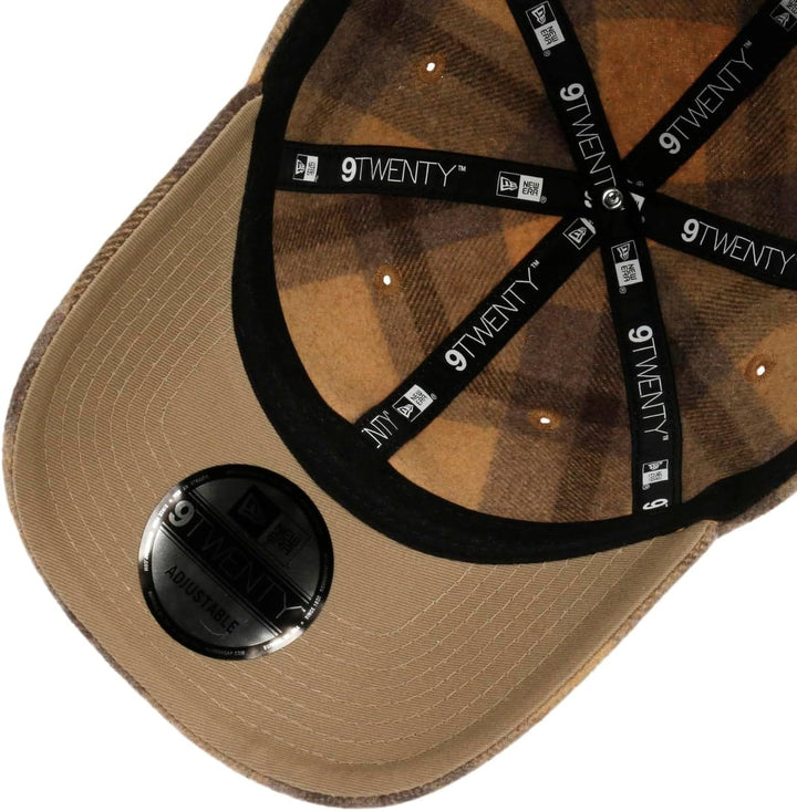 New Era 9Twenty Plaid Cap Basecap Baseballcap Metallschnalle Einheitsgrösse Beige, Einheitsgrö&