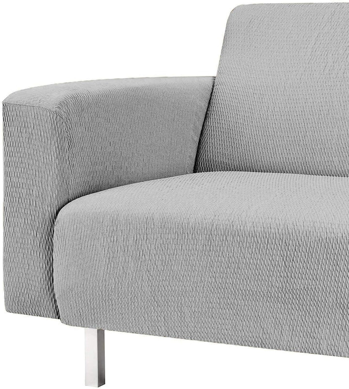 Martina Home - Sofabezug, Eckteil Links, Chaise Longue Brazo Izquierdo, 240-280 cm, Grau (Alma) lang