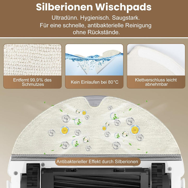 24 Stück Zubehör für Roborock Q8 Max / Q5 Pro / Q8 Max+ Saugroboter