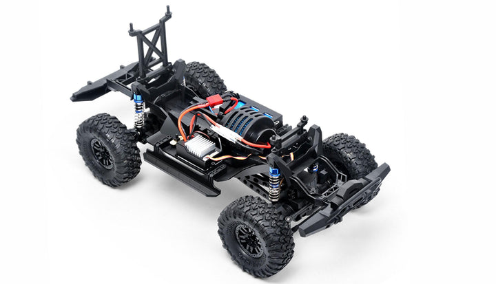 Amewi 22593 Dirt Climbing Pickup Crawler 4WD 1:10 RTR schwarz, inkl. Fernsteuerung, Akku, Ladekabel,