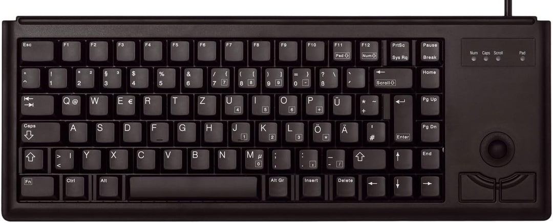 CHERRY Compact-Keyboard G84-4400, Französisches Layout, AZERTY Tastatur, kabelgebundene Tastatur, me