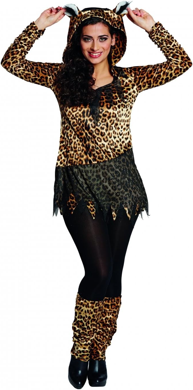 Leopard Damen Kostüm Raubkatze Katzenkostüm Karneval Fasching Gr.42