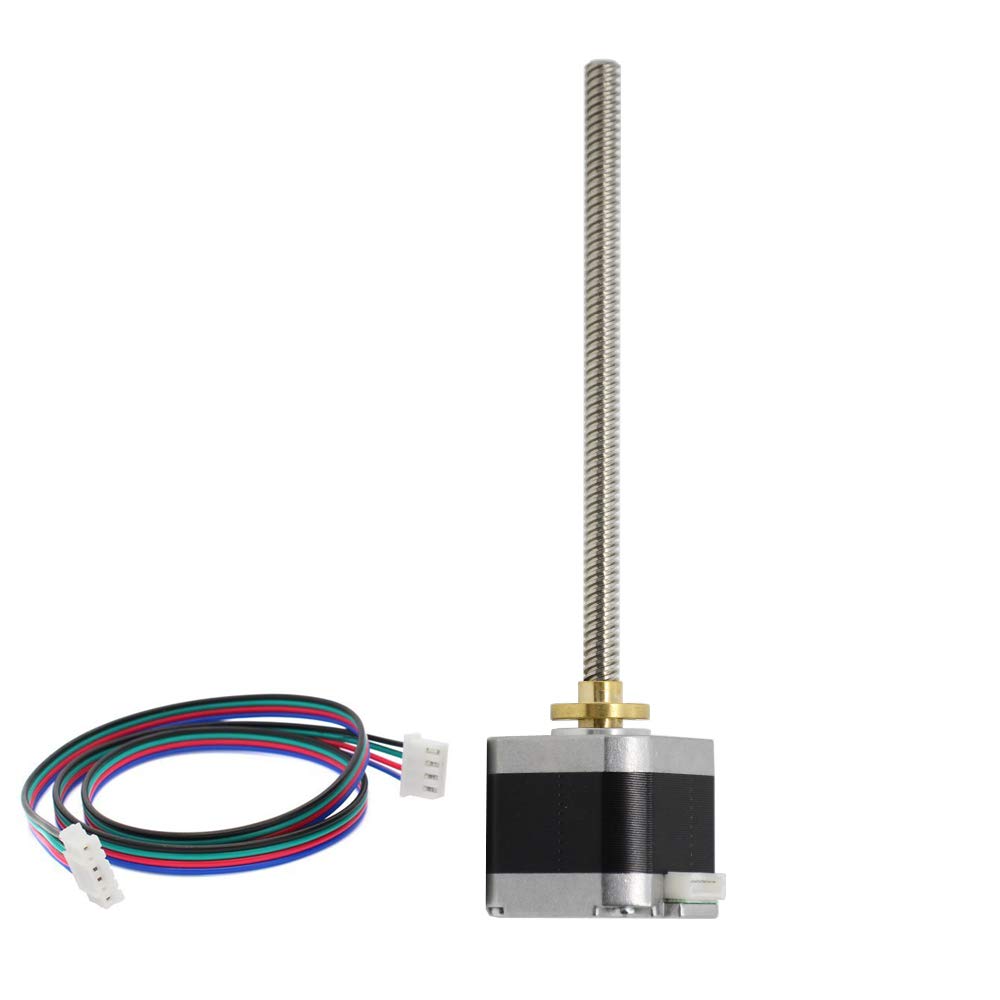 Iverntech NEMA 17 Schrittmotor mit integrierter 100 mm T8-Leitspindel für RepRap Prusa i3 3D-Drucker
