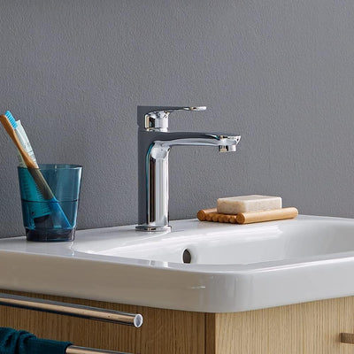 Duravit A11020 A.1 Einhebel-Waschtischmischer, Chrom mit Zugstangen-Ablaufgarnitur