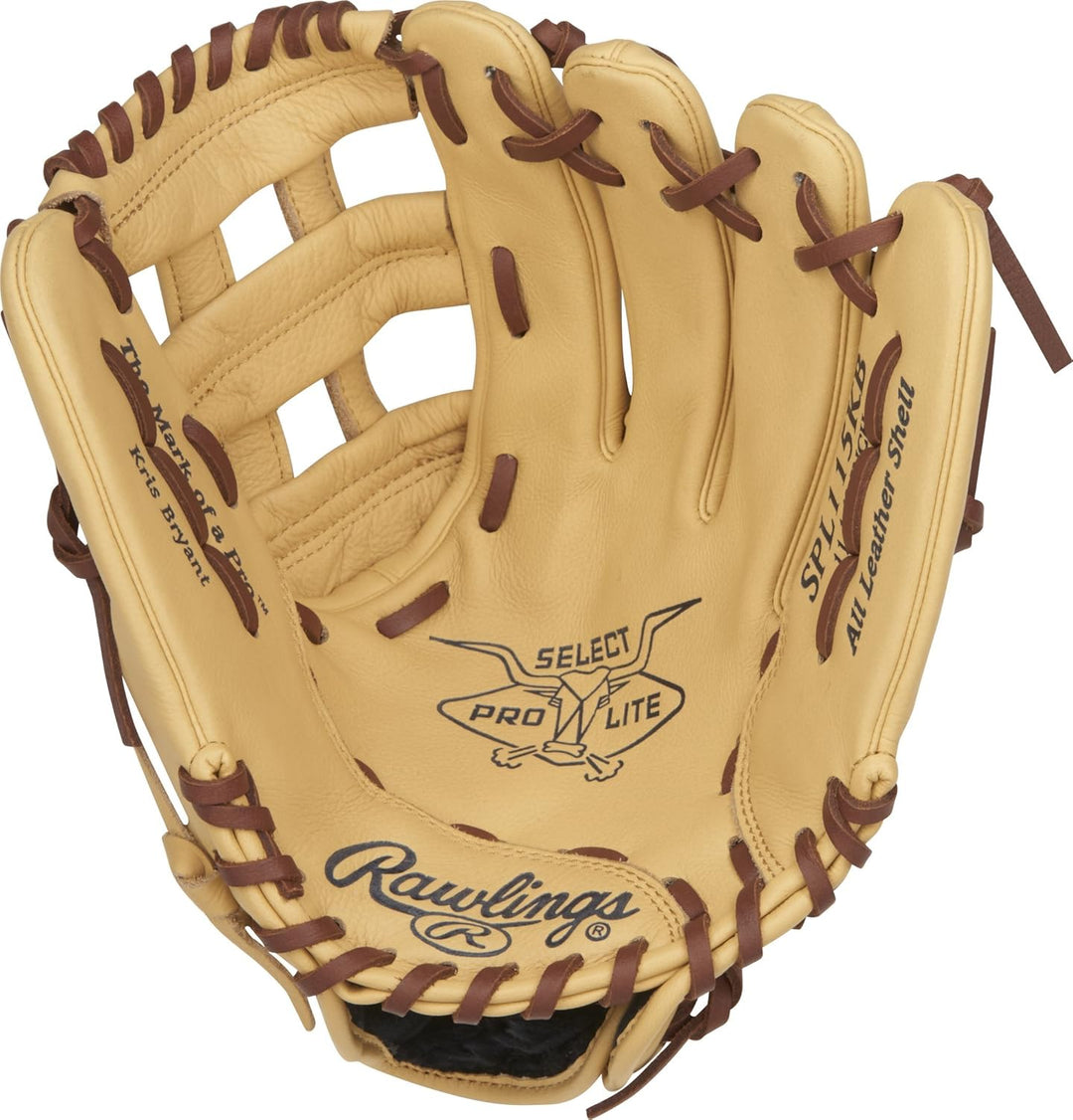 Rawlings Select Pro Lite Youth Baseball Glove Series Linke Hand Wurf 29,2 cm Kris Bryant - Kamel, Li