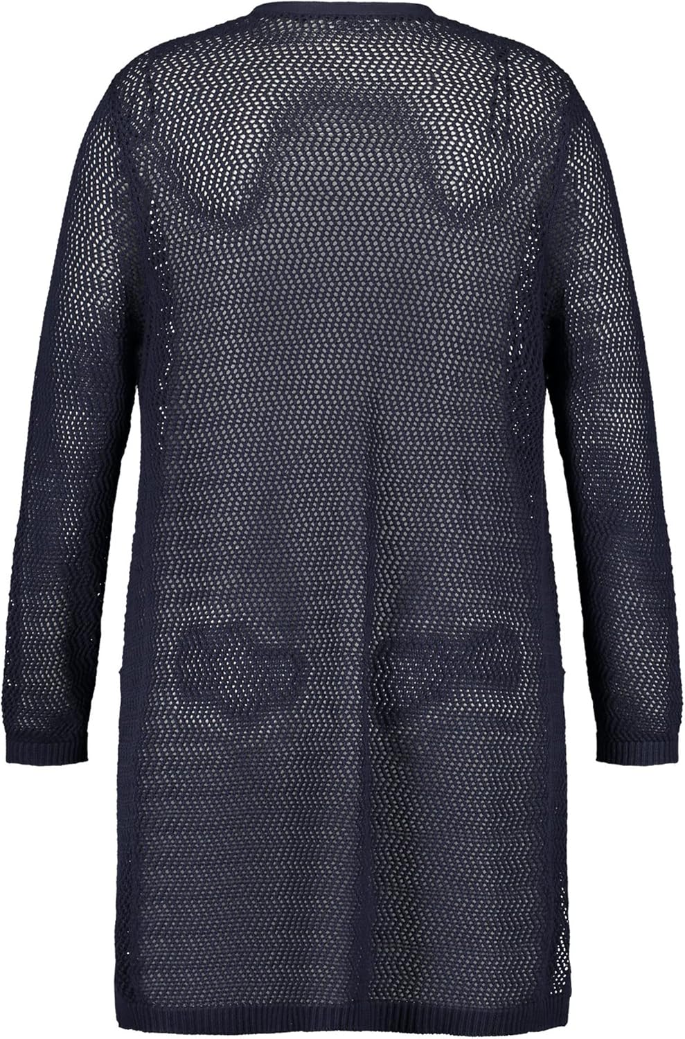 Samoon Damen Jacke Strick 50 Blue Berry, 50 Blue Berry