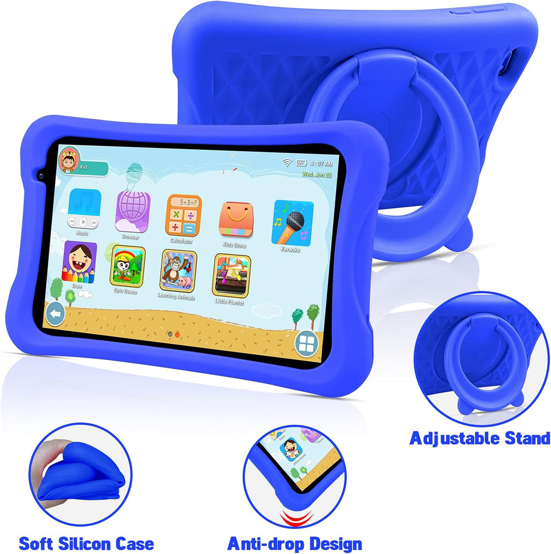 PRITOM Android 10, 8 Zoll Kinder-Tablet, Kindersicherung, Kinder-App, Quad-Core-Prozessor, 2 GB RAM,