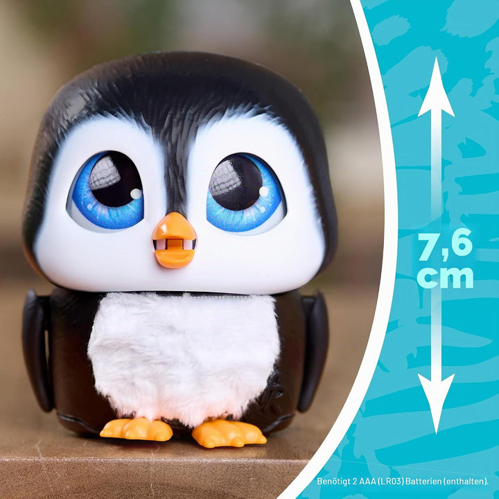 Just Play furReal Handfuls – Shy, der Pinguin, 8,9 cm grosses, interaktives Spielzeug für Jungen, Mä