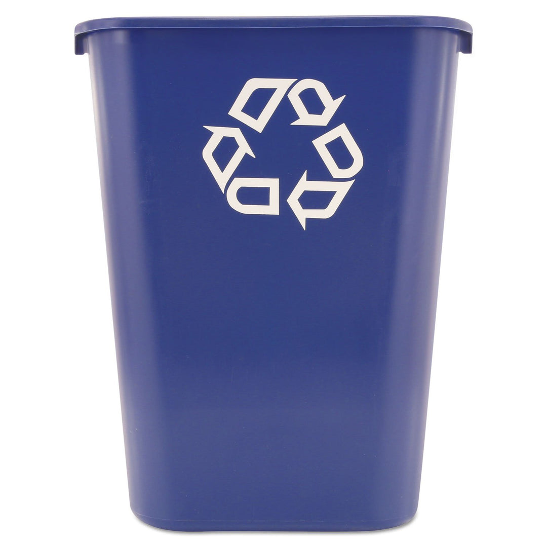 Rubbermaid Commercial Products FG295773BLUE Recyclingbehälter neben Schreibtisch, gross, 39,03 L, Bl