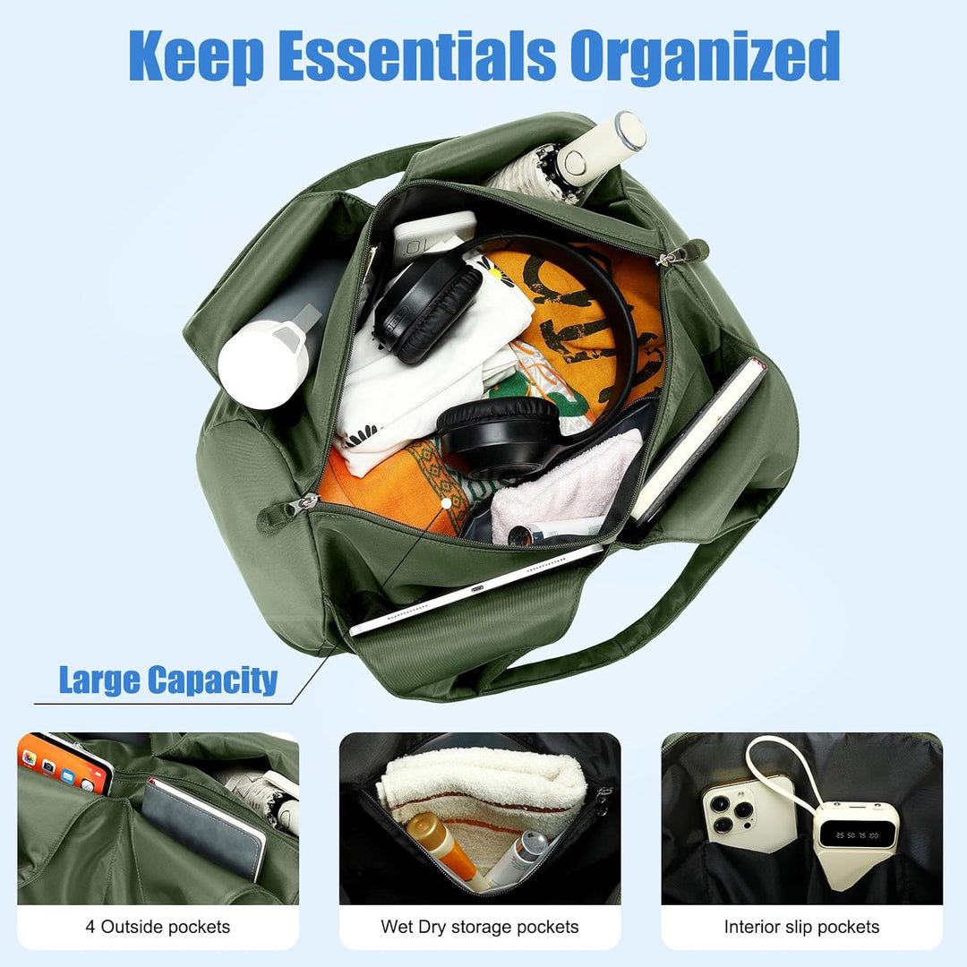 Sporttasche für Damen und Herren mit Schuhfach & Nassfach Weekender Reisetasche Freizeit Handtasche
