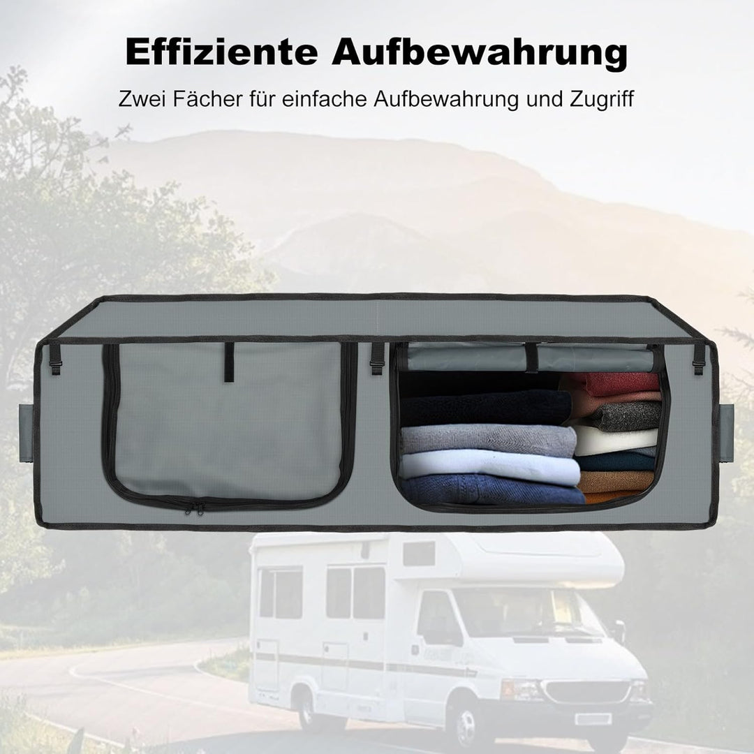 CISSIYOG Campingküche,Camper Hängeschrank,36" RV Oberkopf Weichseitig Aufbewahrungsschrank,Outdoor C