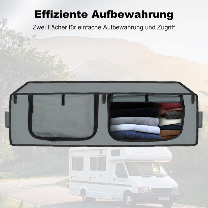 CISSIYOG Campingküche,Camper Hängeschrank,36" RV Oberkopf Weichseitig Aufbewahrungsschrank,Outdoor C
