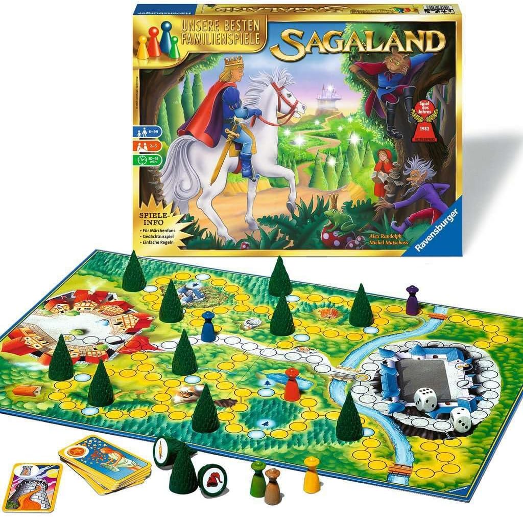 Ravensburger 26424 - Sagaland - Gesellschaftsspiel für Kinder und Erwachsene, 2-6 Spieler, ab 6 Jahr