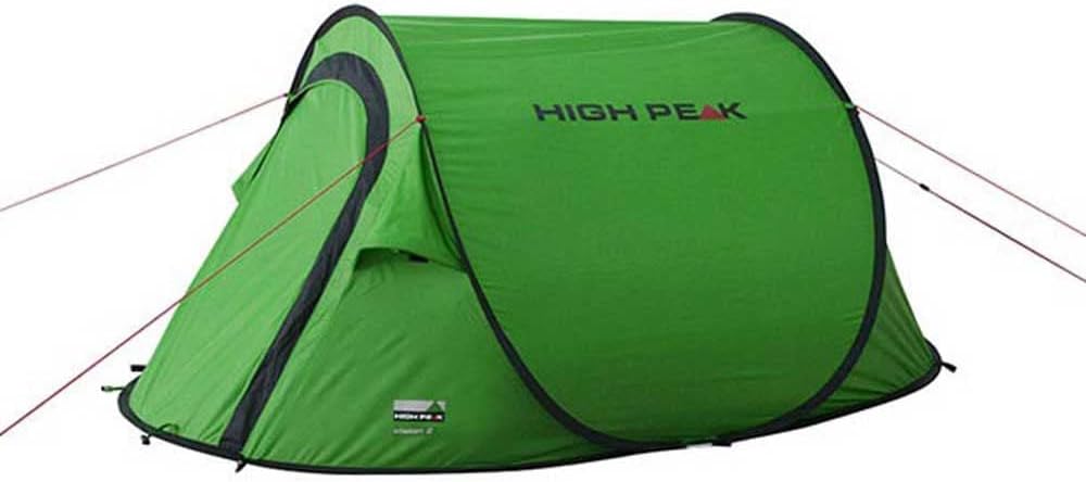 High Peak Wurfzelt Vision 2, Pop Up Zelt für 2 Personen, Festivalzelt freistehend, super leichtes Sc