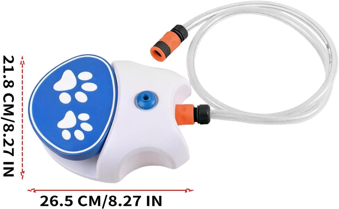 Wasserfontäne Hund, Wasserspiel Mit 162cm Schlauch, Interaktives Spielzeug
