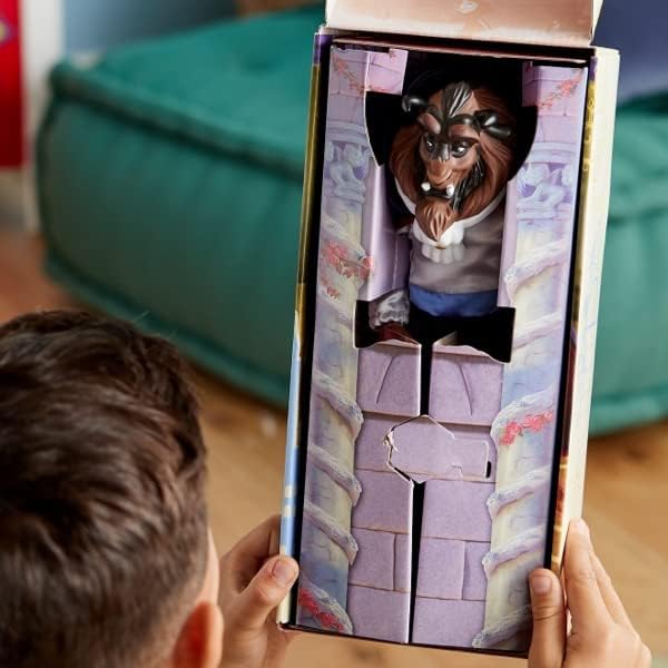 Disney Store Offizielle Biest-Puppe für Kinder, Die Schöne und das Biest, 32 cm, vollbewegliche Pupp