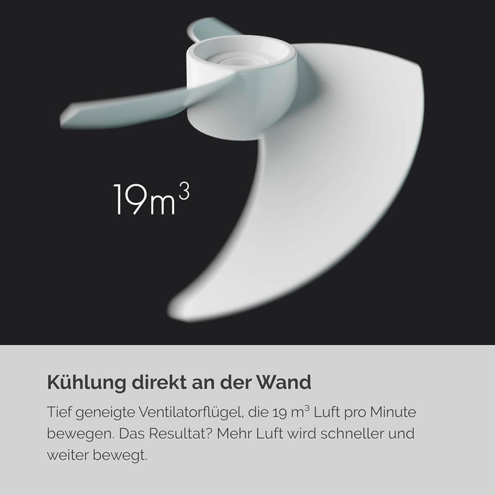 MEACO MeacoFan Sefte® Standventilator - höhenverstellbar Ventilator mit leistungsstarkem Luftstrom -