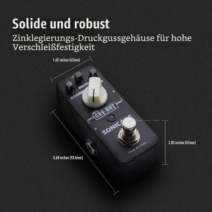 SONICAKE Auto Wah Pedal Cry Bot Hüllkurvenfilter Funky Bass Gitarre Effektpedal, Auto Wah