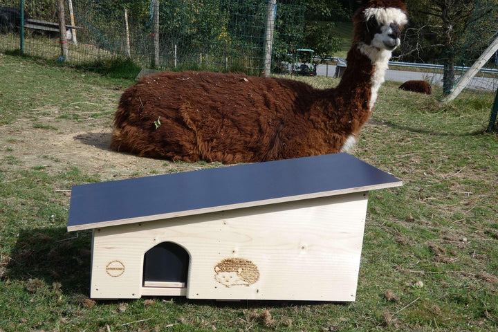 Kein Bausatz: Mega Igelhaus 80cm x 40cm x 32cm Igelhotel 18mm Fichtenholz Witterungsbeständig Winter