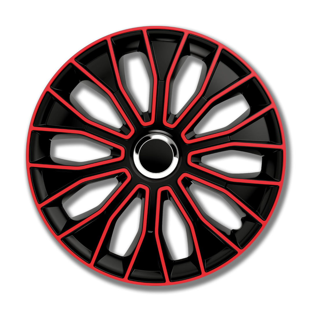 PETEX Voltec Pro Radzierblendenset, 38,1 cm (15 Zoll), in Schwarz/Rot (1350-3529)