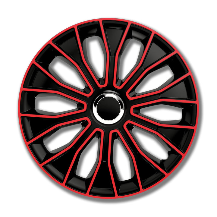 PETEX Voltec Pro Radzierblendenset, 38,1 cm (15 Zoll), in Schwarz/Rot (1350-3529)