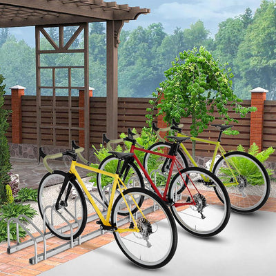 Jopassy 2x Fahrradständer,Fahrradständer Bodenparker für 2 Fahrräder von 35-55 mm Stellplatz,Fahrrad