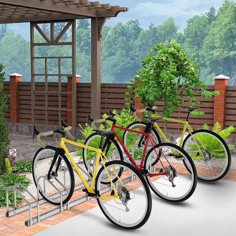 Jopassy 2x Fahrradständer,Fahrradständer Bodenparker für 2 Fahrräder von 35-55 mm Stellplatz,Fahrrad