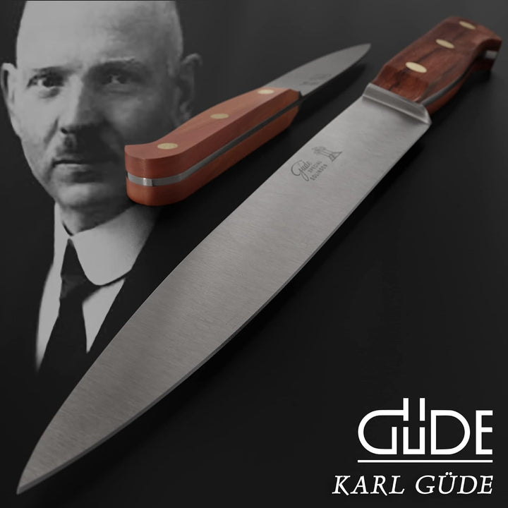 Güde Solingen Tradition - Filiermesser flexibel geschmiedet, 21 cm, Pflaumenholz, K.GÜDE, Handmade G
