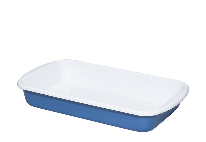 Riess, 0434-129, Auflaufform 32/19cm, Emaille, CLASSIC- NATURE BLUE DARK, 1.1 kg, 2.35 Liter, Länge