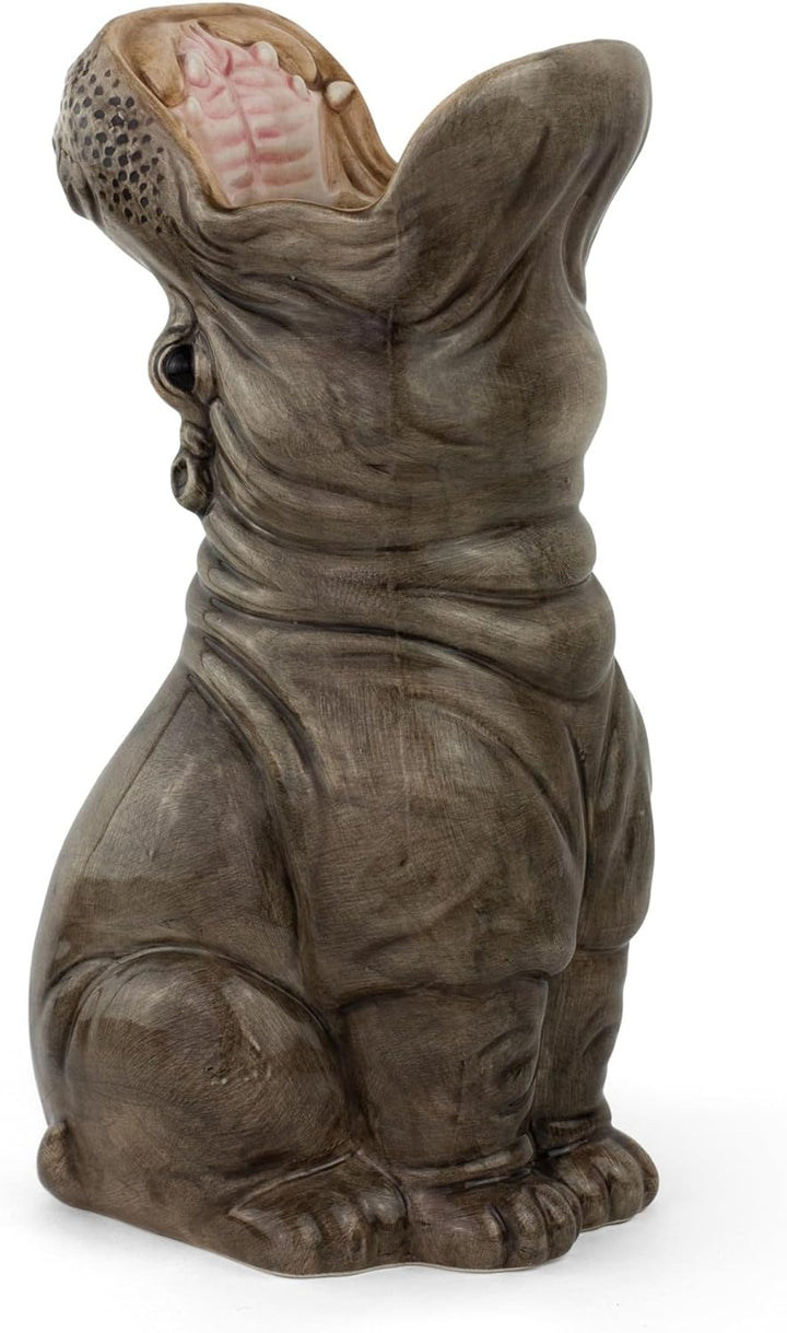 Hunrgy Hippos Vase, handbemalte Nilpferd Vase, ca. 30 cm