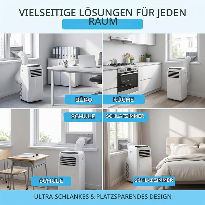 Abluftschlauch Klimagerät 130mm/150mm Adapter, Klimaanlage Abluftschlauch Schlauch Adapter Fenster,