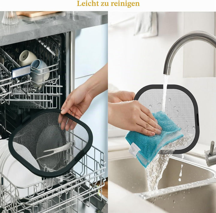 Edelstahl Spritzschutz für Ninja CRISPi PRO XL AS090EU, Feinmaschiger Fettspritzschutz Airfryer Zube