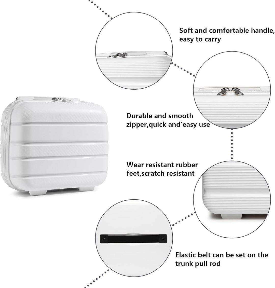 KONO Carry-ons Luggage Kleiner Koffer Handgepäck 55x40x20 Leicht Kabinentrolley Handgepäckkoffer Har