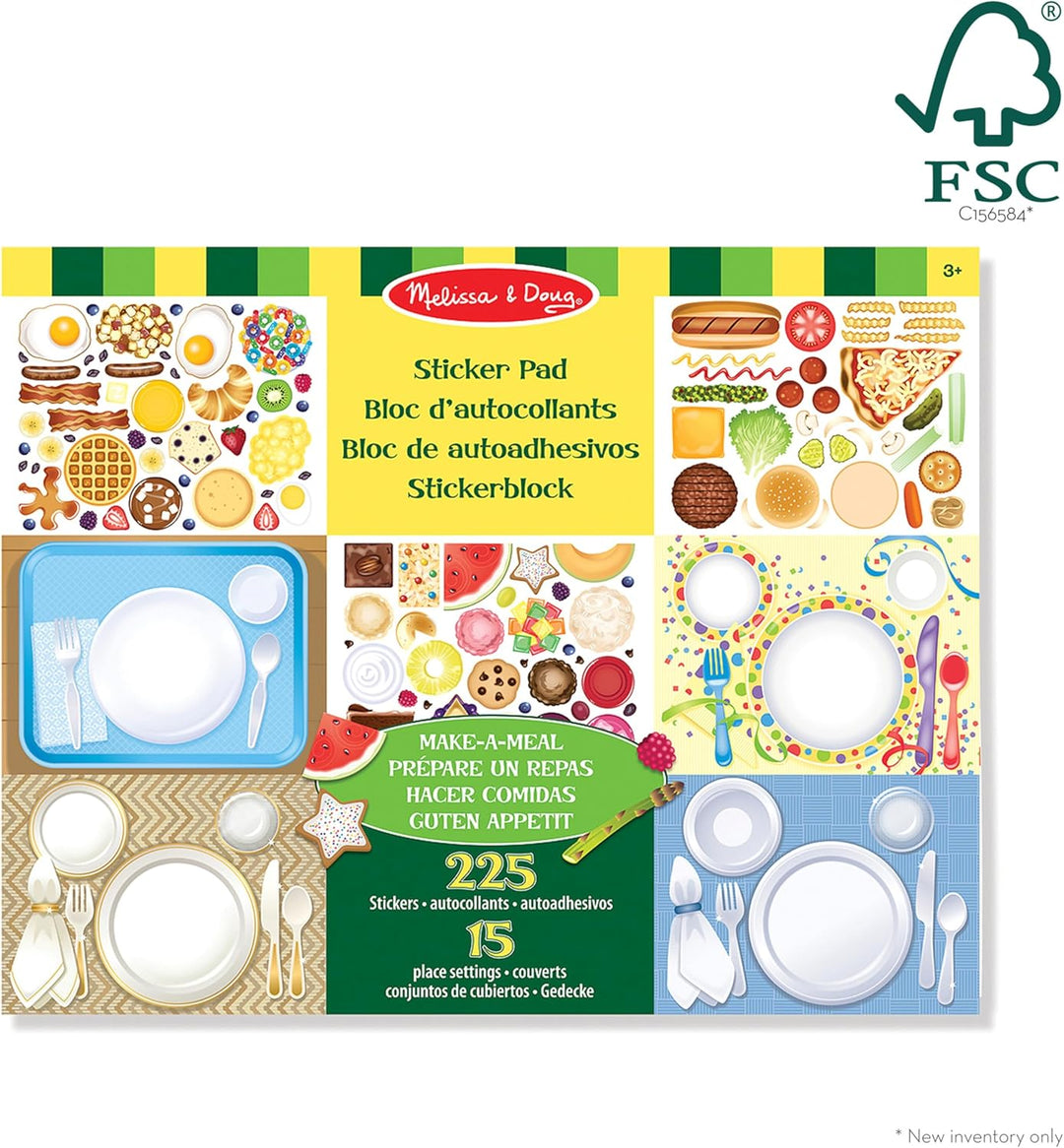 Melissa & Doug Stickerbrett zur Zubereitung einer Mahlzeit | Aktivitätsbrett | Stickerbrett | 3+ | G