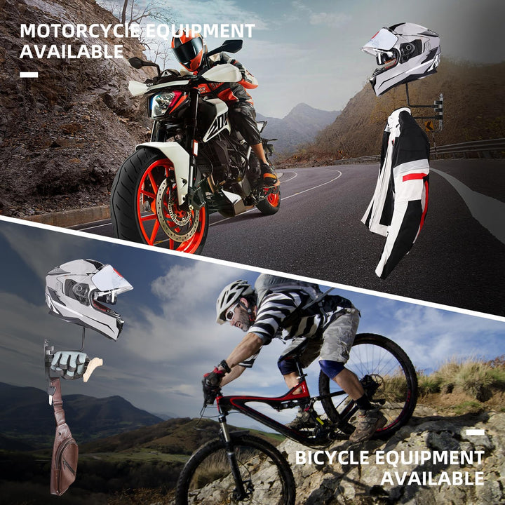 motofans Helmhalterung für Motorrad, Wandmontage, Motorradhelm, Huthalterung, aus Aluminiumlegierung