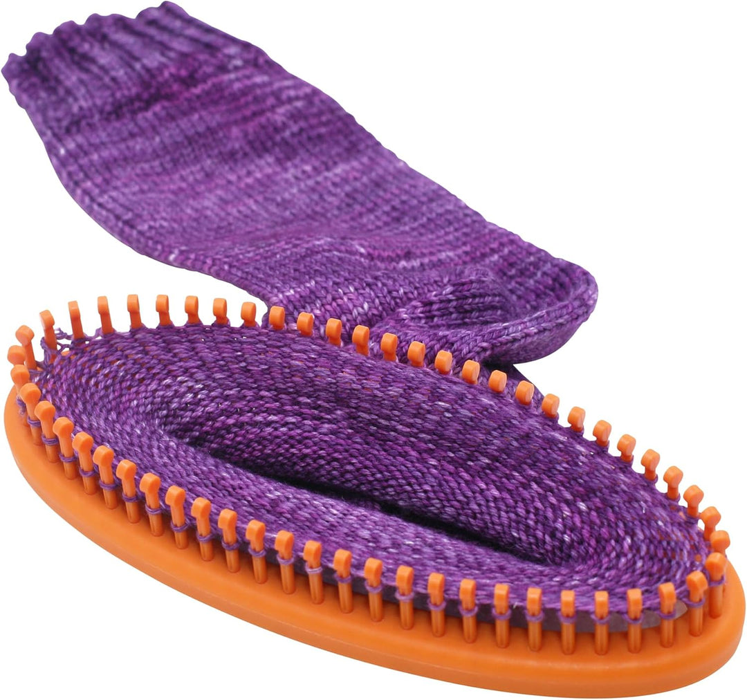 Authentic Knitting Board His Her Sock Looms, for Men and Women Size, 52 60 peg, fine Gauge, 2