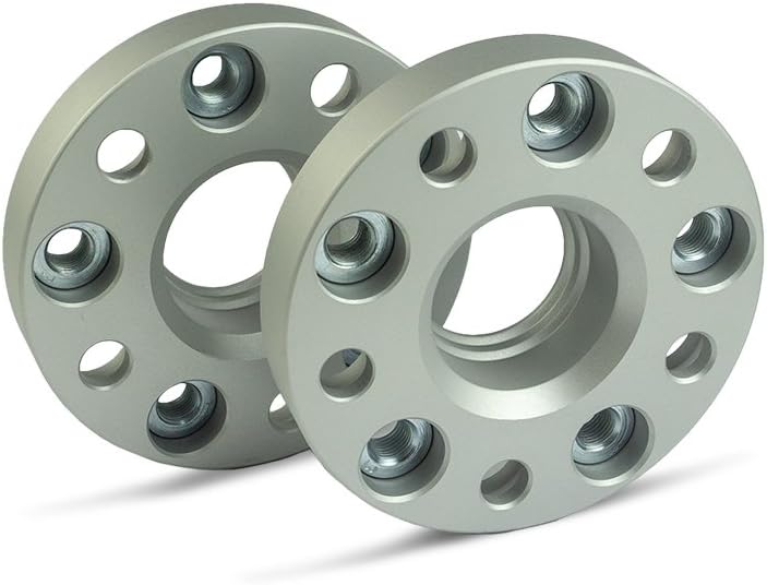SCC Spurverbreiterung 13013BES - Buchse silber eloxiert - LK: 130/5 NLB: 71,6 GEW: M14x1,5 - 25mm -