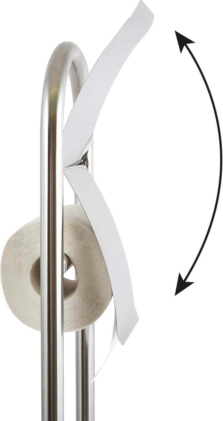 MSV Stand WC Garnitur WC Bürste aus Edelstahl 30x16,5x80cm