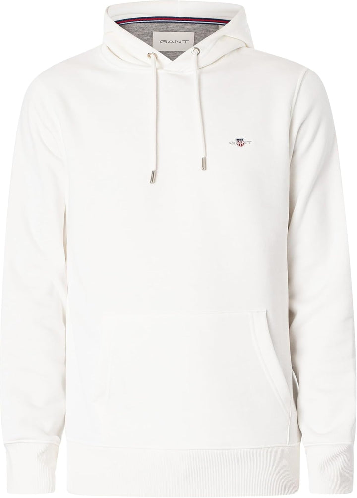 GANT Herren Reg Shield Hoodie Kapuzenpullover S Eggshell, S Eggshell