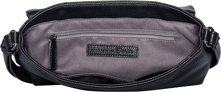 Denim TOM TAILOR CALA Damen Umhängetasche M, 26x7.5x16.5 Schwarz, Schwarz